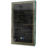 Specchio LED Verticale | Pulsanti touch | Funzione anti-appannamento | Luce bianca calda - Reyze Serie Official Modello 1